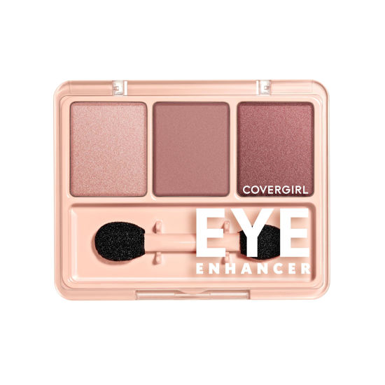 Picture of COVERGIRL Eye Enhancer, Sweet Plum, Eyeshadow Trio, Easy to Wear, Clean & Vegan, Talc-Free, Matte & Shimmer Finishes, Smudge-Proof, 0.14oz