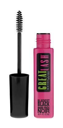 Picture of Maybelline Great Lash Washable Mascara Makeup, Volumizing Lash-Doubling Formula That Conditions As It Thickens, Blackest Black, 1 Count