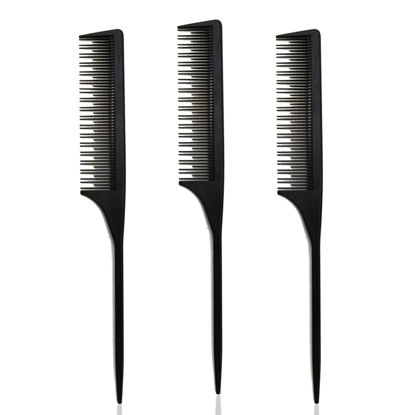 Picture of 3 Teasing Comb, Tail Comb for Root Teasing for Thin, Add Volume Fine and Normal Hair Types, Hair Comb For Women And Men, 8.75 Inches