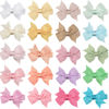 Picture of CLLOT Hair Clips, 20Pcs Tiny 2" Baby Hair Bows Fully Covered Barrettes Clips for Baby Girls Infants Toddlers Child Kids and Little Girls