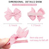 Picture of CLLOT Hair Clips, 20Pcs Tiny 2" Baby Hair Bows Fully Covered Barrettes Clips for Baby Girls Infants Toddlers Child Kids and Little Girls