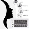 Picture of Lashes Cluster 120pcs Individual Lashes Clusters Eyelash Extensions 40D False Eyelashes DIY Wispy Fluffy Lash Extensions Reusable False Eyelashes Natural Look Mix 10-16mm C D Curl-(40D-10-16mm)