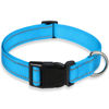 Picture of Reflective Dog Collar with Buckle Adjustable Safety Nylon Collars for Small Medium Large Dogs, Sky Blue XS