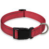 Picture of Reflective Dog Collar with Buckle Adjustable Safety Nylon Collars for Small Medium Large Dogs, Red S