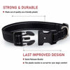 Picture of Reflective Dog Collar with Buckle Adjustable Safety Nylon Collars for Small Medium Large Dogs, Black S