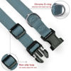 Picture of Reflective Dog Collar with Buckle Adjustable Safety Nylon Collars for Small Medium Large Dogs, Grey XS