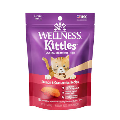 Picture of Wellness Kittles Natural Grain Free Cat Treats, Salmon & Cranberries, 6-Ounce Bag