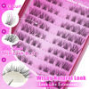 Picture of Focipeysa Lash Clusters Kit Wispy Eyelash Cluster Extensions Natural Lashes Left & Right C Curl Eyelashes Extension Kit with Lash Bond and Seal DIY Clusters Lash at Home for Beginners