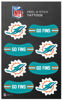 Picture of Rico Industries NFL Miami Dolphins Peel and Stick Tattoos Small