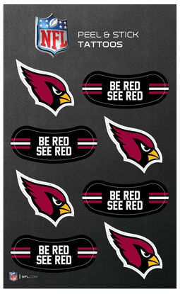 Picture of Rico Industries NFL Arizona Cardinals Peel and Stick Tattoos Small