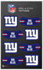 Picture of Rico Industries NFL Football New York Giants Peel & Stick Temporary Tattoos - Eye Black - Game Day Approved!