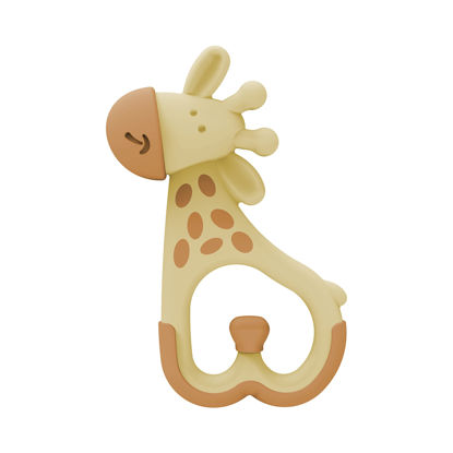 Picture of Dr. Brown's Ridgees Giraffe, Massaging Baby Teether, Designed by a Pediatric Dentist, BPA Free,3m+