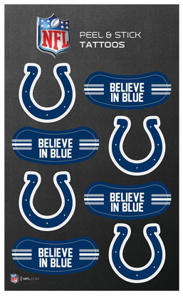 Picture of Rico Industries NFL Indianapolis Colts Peel and Stick Tattoos Small