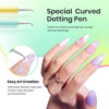 Picture of Beetles Nail Art Brushes Cleaning Brush 2 PCS Nail Clean Up Brush with Dotting Tool for Manicure Size16+Size 6 Nail Art Design Acrylic Nail Brush design French Tip Tool Nail Brushes For Nail Art