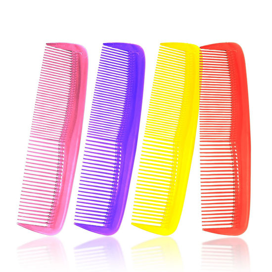 Picture of Soft 'N Style Hair Care 4-Pack Comb - Not Breakable - mens comb/fine tooth comb/peines para cabello