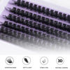 Picture of Cluster Lashes 120 Pcs Individual Lashes 10-16mm Length Mix DIY Eyelash Extensions Reusable Soft Natural False Eyelashes Super Thin Band Lash Clusters for Makeup Lash Extensions at Home- 60D