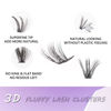 Picture of Cluster Lashes 120 Pcs Individual Lashes 10-16mm Length Mix DIY Eyelash Extensions Reusable Soft Natural False Eyelashes Super Thin Band Lash Clusters for Makeup Lash Extensions at Home- 60D