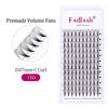 Picture of Premade Lash Extensions Fans 13D D Curl 11mm Premade Fans Eyelash Extensions Pro Point Matte Black Volume Lash Extension Supplies (13D-0.07-D, 11mm)