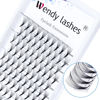 Picture of Volume Lash Extensions 8D 10D 14D Premade Fans Eyelash Extensions 0.07mm Thickness C/D Curl Short Stem Premade Volume Eyelash Extensions Pointed Base Fans by WENDY LASHES