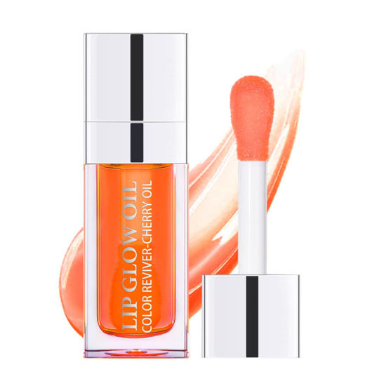 Picture of Sokgo Hydrating Lip Glow Oil, Plumping Lip Gloss, Moisturizing Lip Oil Gloss, Transparent Moisturizing Lip Balm, Natural Lip Plumper, Lip Plumper Gloss Make Lips Fuller and Moisturizing (Coral)