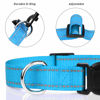 Picture of TagME Dog Collars for Small Dogs, Reflective Nylon Dog Collar with Quick Release Buckle, Small Dog Collar for Boys, Sky Blue, 3/8" Width