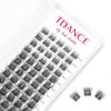 Picture of TDANCE Cluster Lashes D Curl DIY Eyelash Extension 8-16mm Mix Volume Lash Clusters Soft Reusable Lashes Comfortable Natural Lashes Individual Lashes Easy to Use at Home (T008,D,8-16mm)