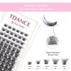 Picture of TDANCE Cluster Lashes D Curl DIY Eyelash Extension 8-16mm Mix Volume Lash Clusters Soft Reusable Lashes Comfortable Natural Lashes Individual Lashes Easy to Use at Home (T005,D,8-16mm)