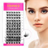 Picture of TDANCE Lash Clusters DIY Eyelash Extensions 72 Pcs Cluster Lashes C D Curl Individual Lashes Cluster 8-16mm Length Thin Band Reusable Soft & Comfortable DIY Lash Extensions at Home(T21-D,8-16mm)