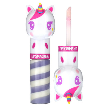 Picture of Lip Smacker Lippy Pals Swirls Unicorn, Flavored Moisturizing & Smoothing Soft Shine Lip Balm, Hydrating & Protecting Fun Tasty Glossy Finish, Cruelty-Free & Vegan - Unicorn Frosting