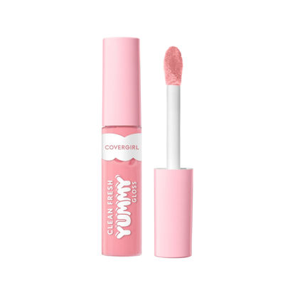 Picture of COVERGIRL Clean Fresh Yummy Gloss Daylight Collection, Hydrating, Glossy Shine, Vegan Formula, Daylight Pink 50, 0.33oz