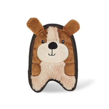 Picture of Outward Hound Durablez Tough Plush Squeaky Dog Toy, Puppy, Brown, XS