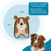 Picture of Outward Hound Durablez Tough Plush Squeaky Dog Toy, Puppy, Brown, XS