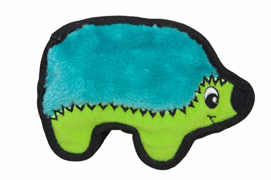 Picture of Outward Hound Durablez Tough Plush Squeaky Dog Toy, Hedgehog, Turquoise, XS