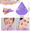 Picture of Pimoys 6 Pieces Powder Puff Face Soft Triangle for Loose and Body Powder, Velour Makeup Blender Sponge Set Setting Powder Puff Beauty Makeup Tools