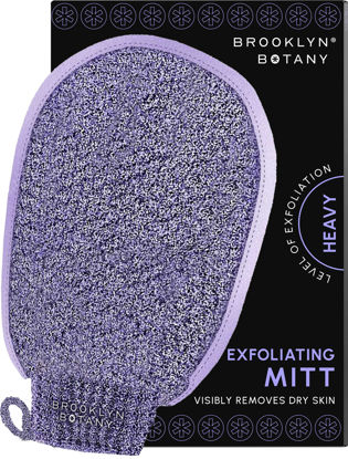 Picture of Brooklyn Botany Exfoliating Mitt for Bath and Shower - Heavy Duty Exfoliating Body Scrubber for Massage and Dead Skin Remover for Body - 1 Mitt