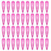 Picture of 40 Counts Colorful Metal Snap Hair Clips 2 Inch Barrettes for Women Accessories (hotpink)