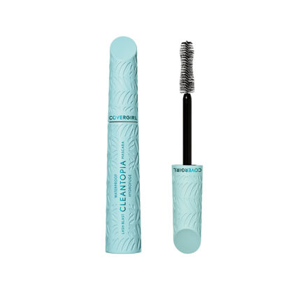 Picture of CoverGirl Lash Blast Cleantopia, Waterproof Mascara, Aloe Leaf Extract, Vitamin E & Ceramide, Gentle Formula, Volumizing, Long-Wearing, Transfer-Proof, Black/Brown, 1 Count