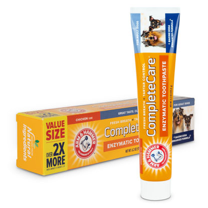 Picture of Arm & Hammer Complete Care Enzymatic Dog Toothpaste, 6.2 oz - Dog Toothpaste for Puppies and Adult Dogs, Arm and Hammer Toothpaste for Dogs - Pet Toothpaste, Dog Dental Care and Clean Dog Teeth