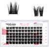 Picture of Lash Clusters, 72 Pcs Individual Cluster Lashes DIY Lash Extension 10-16mm Eyelash Clusters Volume Wispy Lashes Super Thin Band Reusable Soft & Comfortable(Cheery,C-10-16mix)