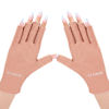 Picture of AIRSEE UV Gloves for Nail Lamp,Professional UPF50+ UV Protection Gloves for Manicures Nail Art,Fingerless Gloves That Shield Skin from The Sun and Nail Lamp (Pink)