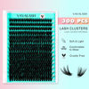 Picture of VAVALASH DIY Lash Extension Kit 300 PCS Individual Cluster Lashes Kit 50D 0.07-D-9-16mm Lash Clusters, Lash Bond and Seal, Lash Tweezer for DIY Eyelash Extension at Home（Kit-50D-0.07-D-9-16MIX）