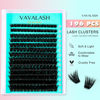 Picture of VAVALASH DIY Lash Extension Kit 196 PCS Y19 Individual Cluster Lashes Kit D Curl Lash Clusters, Lash Bond and Seal, Lash Tweezer for DIY at Home Volume Wispy Soft False Lashes 196 PCS (Y19-Kit)