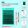 Picture of VAVALASH 40D Lash Clusters Kit 10-20mm Cluster Lashes Wispy Individual Volume Lashes, Lash Bond and Seal Glue, Lash Tweezer for DIY Lash Extension at Home (KIT-40D-10-20MIX)