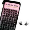 Picture of VAVALASH Lash Clusters 72 PCS DIY Eyelash Cluster Extension Light and Soft 72 Clusters Lashes Extensions Easy Full Mega Volume Lashes C/D Curl Cluster Eyelashes (VY14, D Curl-8-16mm Mix)