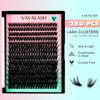 Picture of VAVALASH DIY Lash Extensions Kit Individual Cluster Lashes Kit with 280 PCS 50D-0.07-D-9-16mm Lash Clusters, Lash Bond and Seal, Lash Applicator for DIY Eyelash Extensions at Home（Kit-50D-D-9-16MIX)