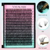 Picture of VAVALASH Individual Cluster Lashes 30D-0.07-C-16-20MIX DIY Eyelash Extension 280 Lash Clusters Faux Mink Slik Individual Lashes Easy Full Lash Extensions DIY at Home (30D-0.07-C-16-20mm Mix)