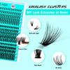 Picture of VAVALASH Lash Clusters 300Pcs 3 Styles Individual Lashes Wispy DIY Eyelash Extensions Individual Cluster Lashes Faux Mink False Lashes DIY Lashes at Home 300PCS (20D+30D+40D-0.07-D,8-16MM)