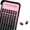 Picture of VAVALASH Lash Clusters 84 PCS DIY Eyelash Cluster Extension Light and Soft 84 Clusters Lashes Extensions Easy Full Mega Volume Lashes C/D Curl Cluster Eyelashes (AL09, D Curl-8-16mm Mix)