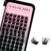 Picture of VAVALASH Lash Clusters 72 PCS DIY Eyelash Cluster Extension Light and Soft 72 Clusters Lashes Extensions Easy Full Mega Volume Lashes C/D Curl Cluster Eyelashes (VY24, C Curl-16mm)