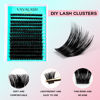 Picture of VAVALASH 168 PCS Individual Cluster Lashes DIY Eyelash Extension Light and Soft Faux Mink Slik Lash Clusters Easy Full Lash Extensions DIY at Home (Y19, D Curl-8-16MIX)